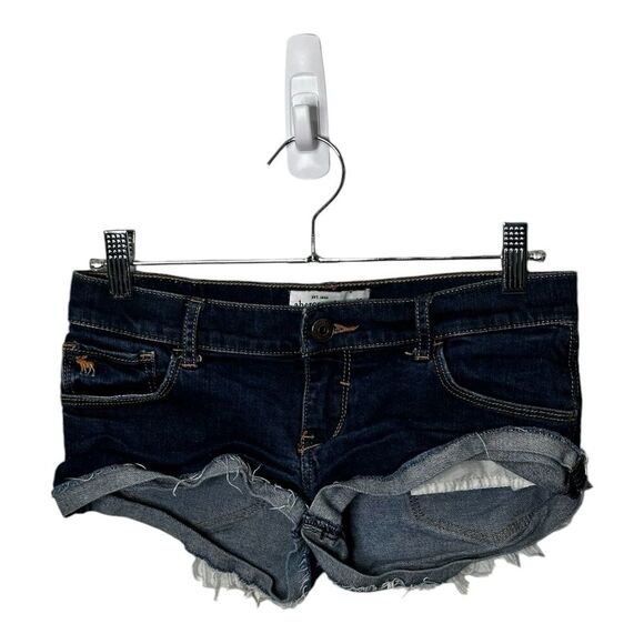 Abercrombie kids girls size 16 dark wash denim shorts - Picture 1 of 8